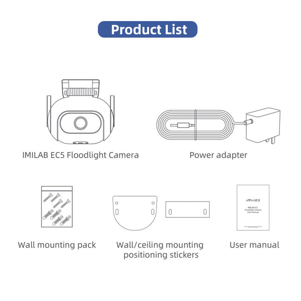 IMILAB EC5 - Outdoor 2Kc WiFi Security Camera Kit